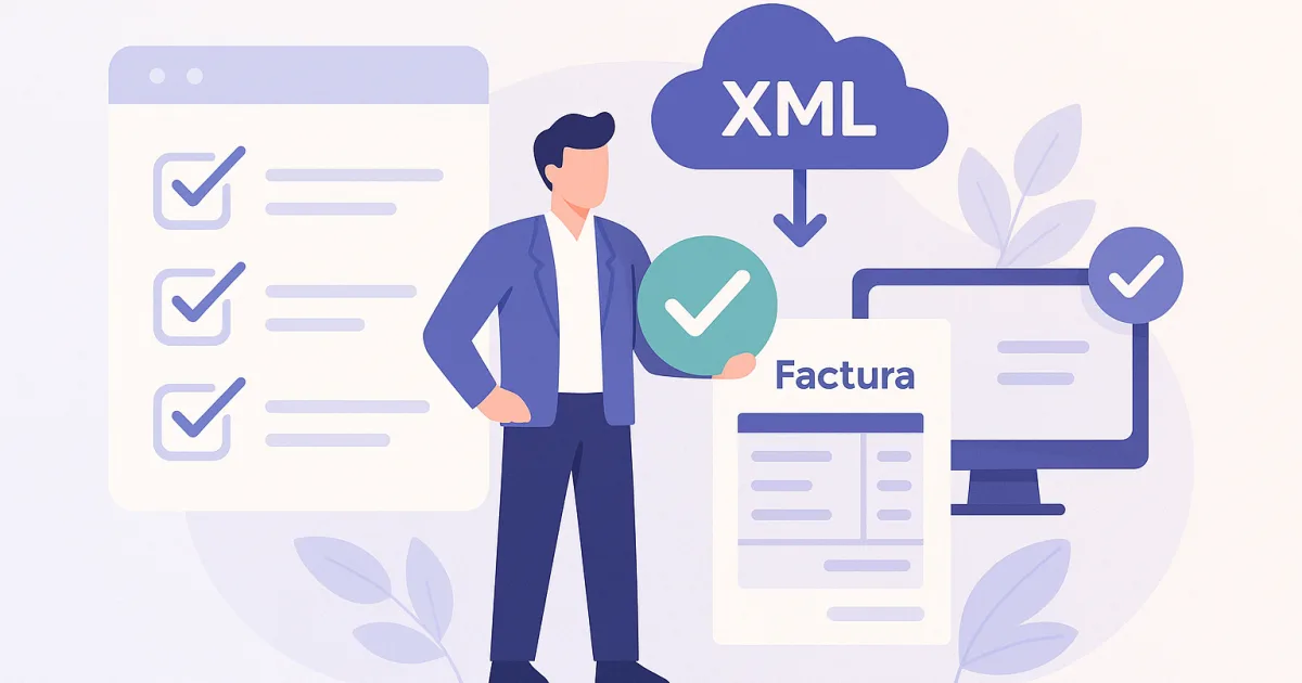 Checklist e-Factura: validare eFactura, trimitere XML ANAF și verificarea statusului în SPV