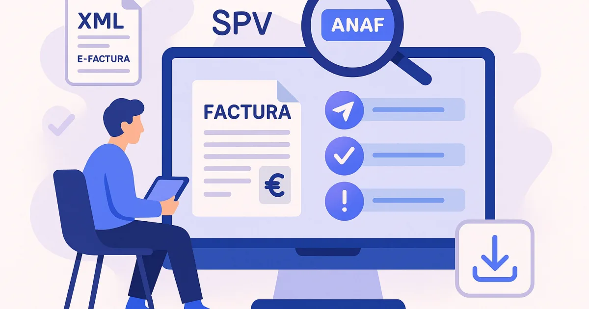 Urmărirea statusului e-factura în SPV ANAF: pași clari și semnificația fiecărui status