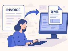 Din factură clasică la fișier XML pentru factura electronica ANAF: completare câmp cu câmp