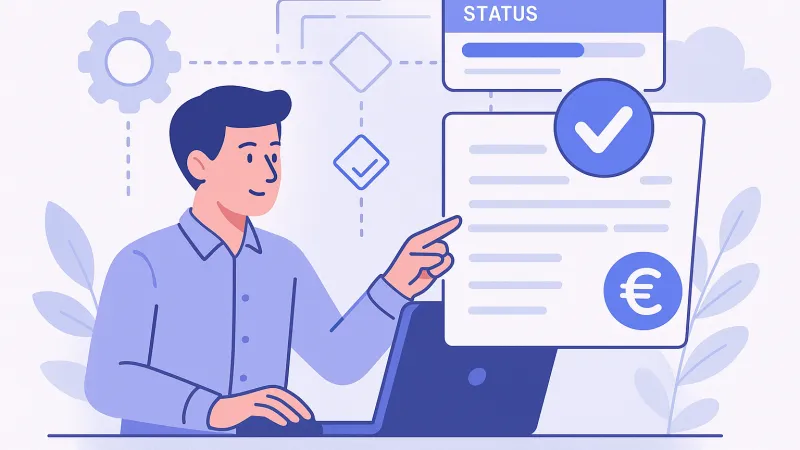 Automatizare validare eFactură: reguli, etape și puncte de control în fluxul intern